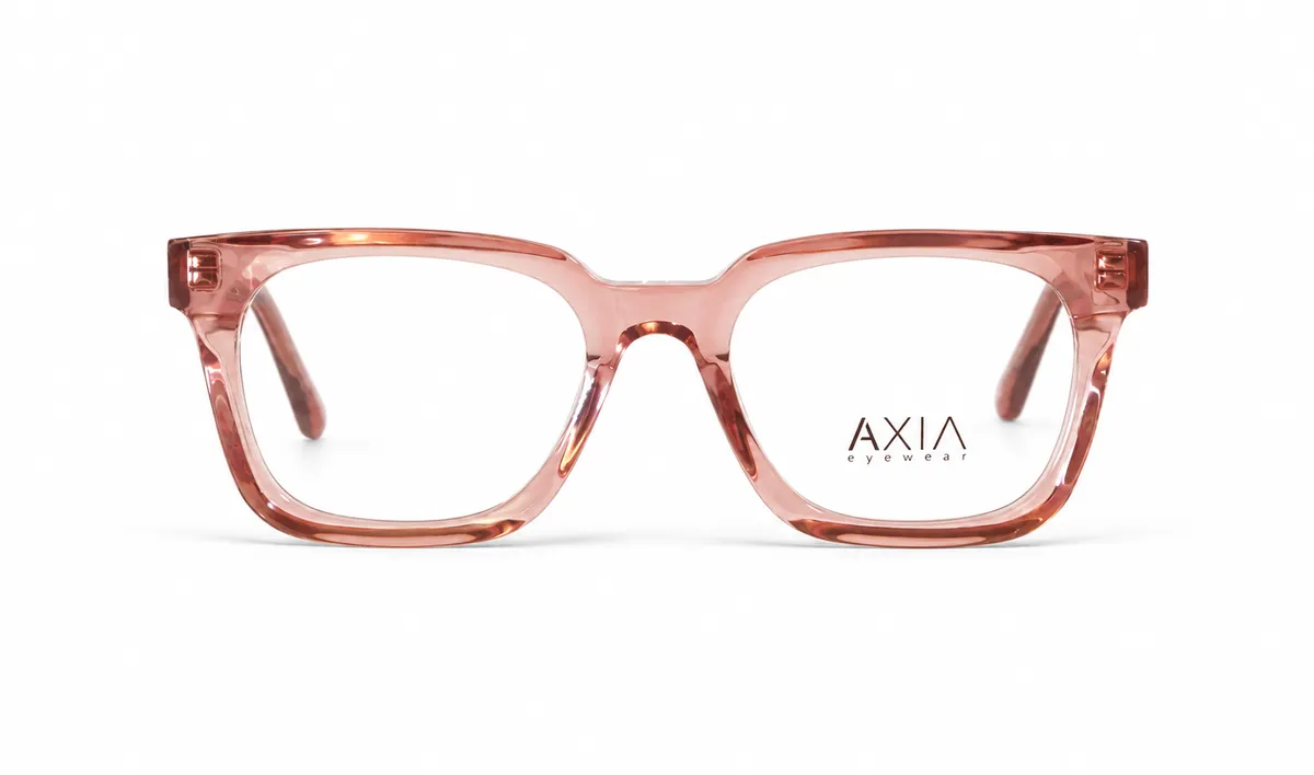 Armazón óptico AXIA Coral, coral multicolor, vista 3