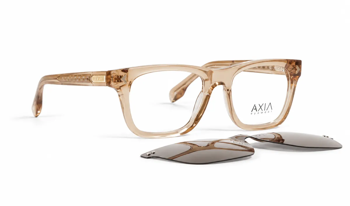 Gafas de sol AXIA Solar Humo, café translúcido · lunas humo, vista 2