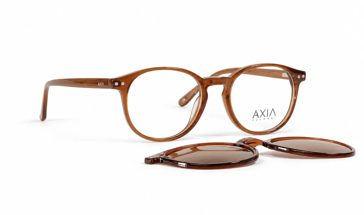 Gafas de sol AXIA Solar Humo, café translúcido · lunas humo, vista 10